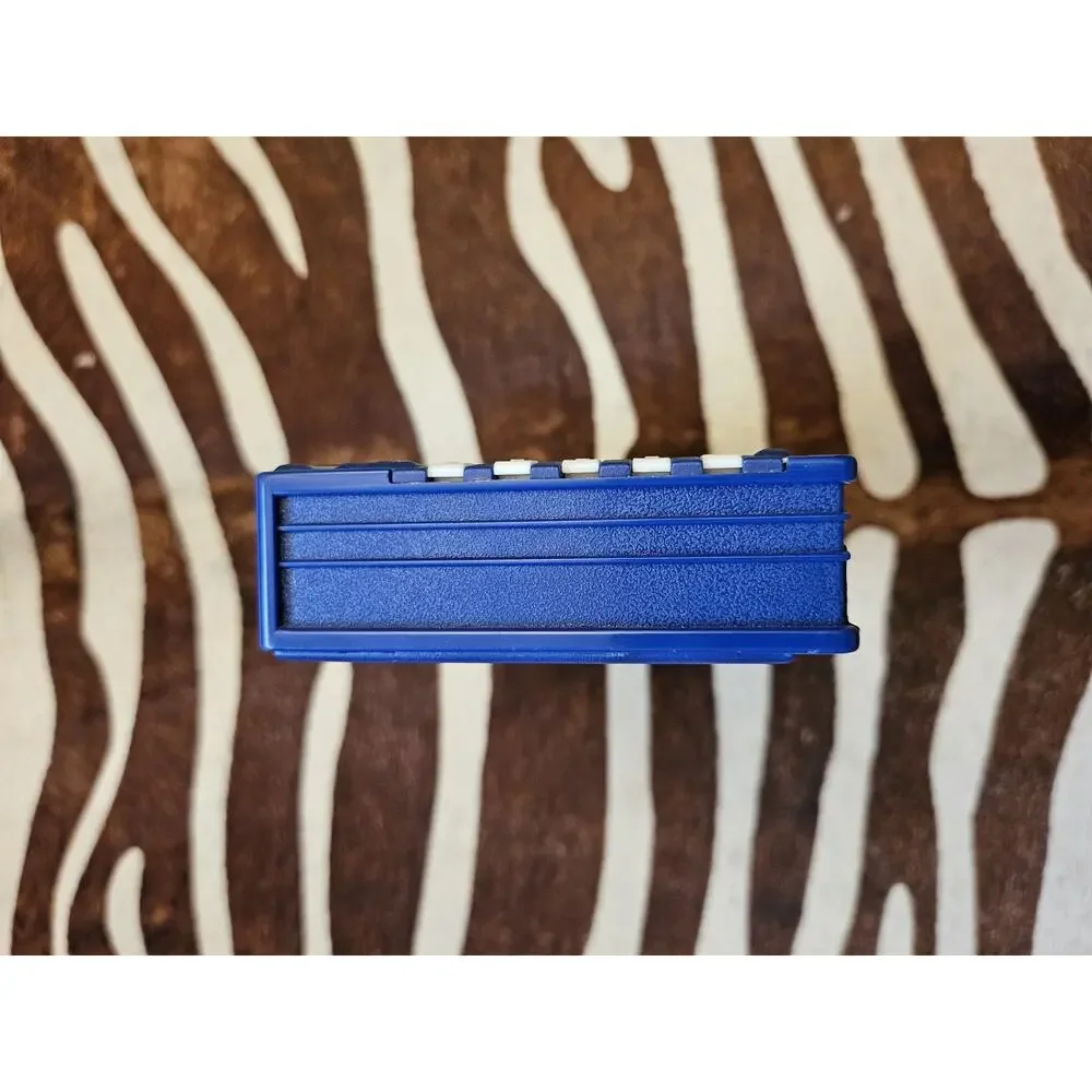 Vintage 1989 Sanrio Pop Up Pencil Box Case Compartment Blue Basketball